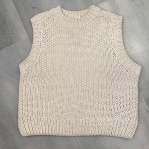H & M chunky sweater vest.